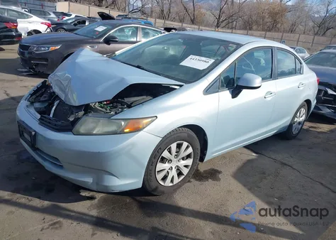 2012 Honda Civic Lx z USA, uszkodzony, nr VIN 19XFB2F5XCE305715